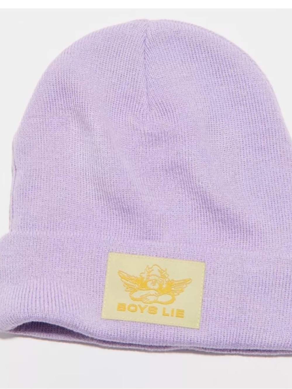 Boys Lie Lilac Knit Beanie